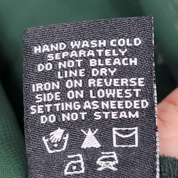 Mod X Evergreen Mesh Ladder Lace Sleeve Keyhole Back Tiered Tulle Top Women's XS - Picture 4 of 12